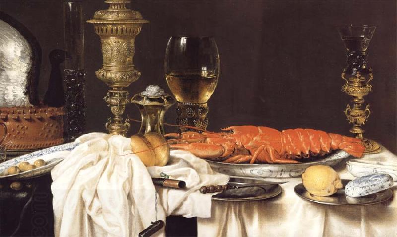 Willem Claesz Heda Detail of Still Life with a Lobster oil painting picture